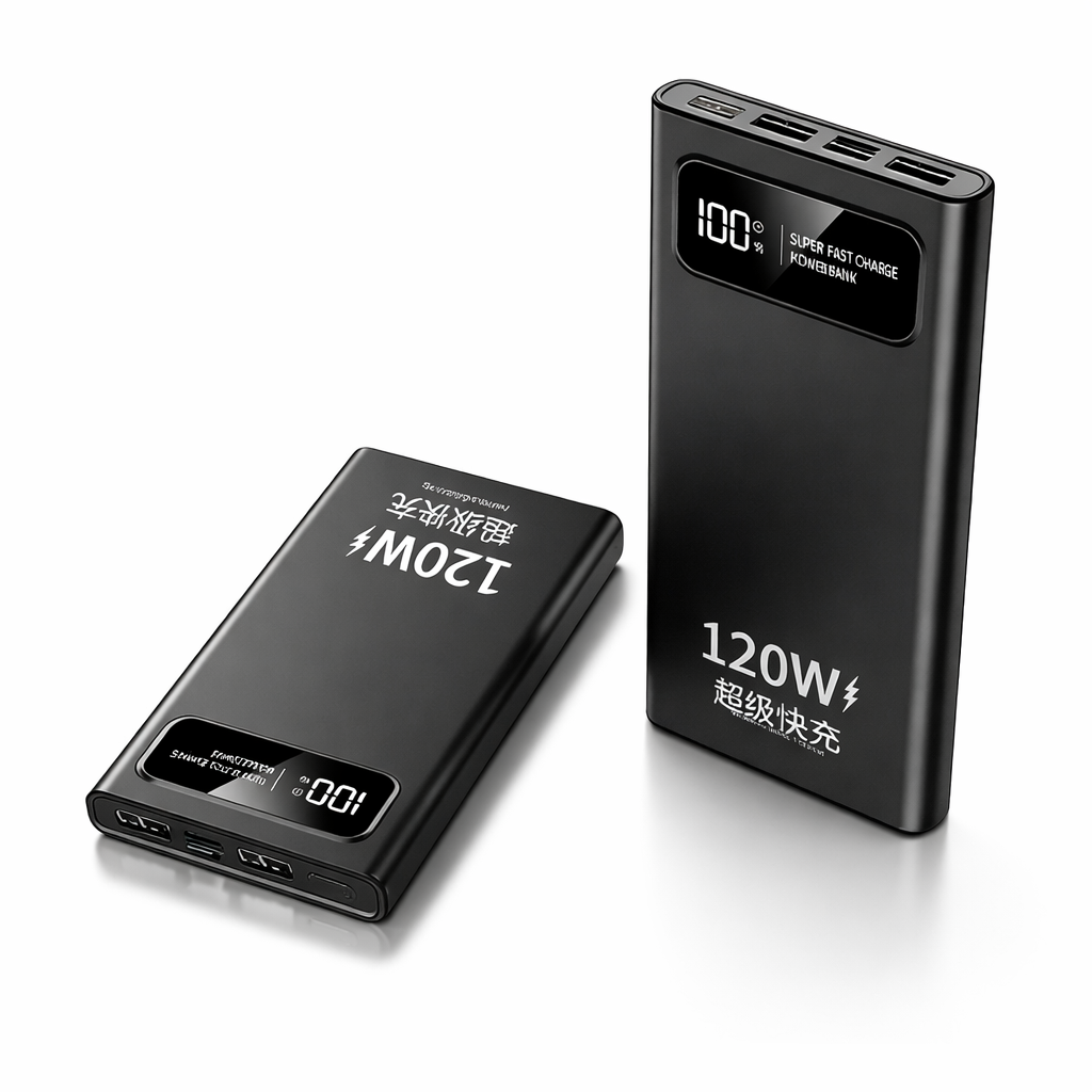 BCAK New 120W Super Fast Charging Power Bank | 20000mAh Large Capacity Portable Mobile Power Supply