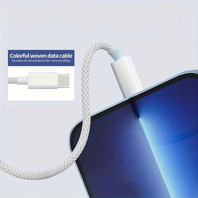 Cable USB C to USB C 60W Fast Charging for Type C Devices, MacBook, Phones etc