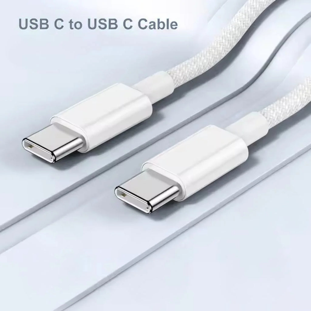 Cable USB C to USB C 60W Fast Charging for Type C Devices, MacBook, Phones etc